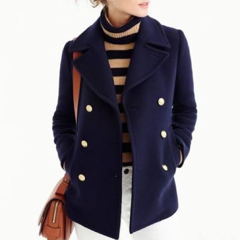 J crew size 00 stadium cloth coat